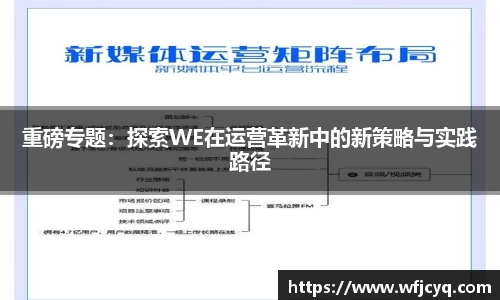 重磅专题：探索WE在运营革新中的新策略与实践路径